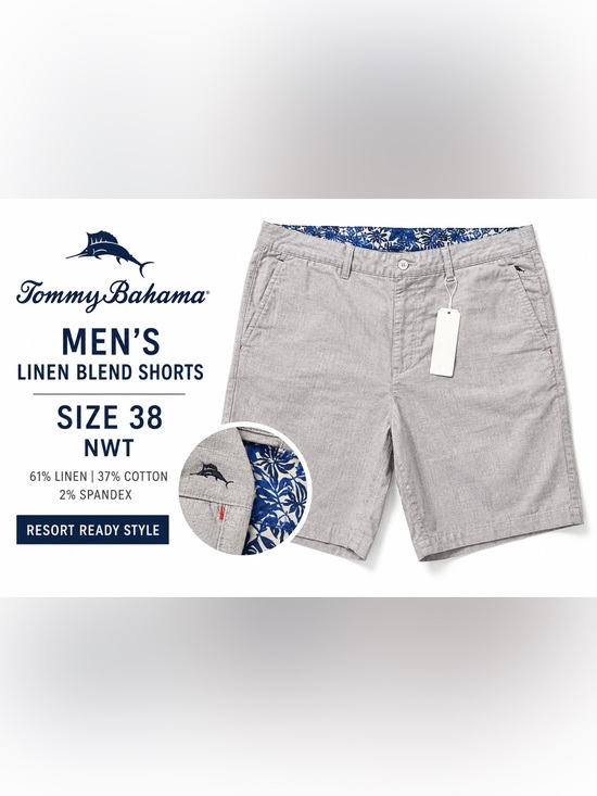 Other - Tommy Bahama Men’s 38 Linen Cotton Shorts NWT